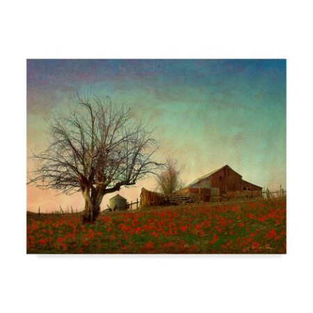 Trademark Fine Art Chris Vest 'Barn On The Hill' Canvas Art, 14x19 WAG03547-C1419GG